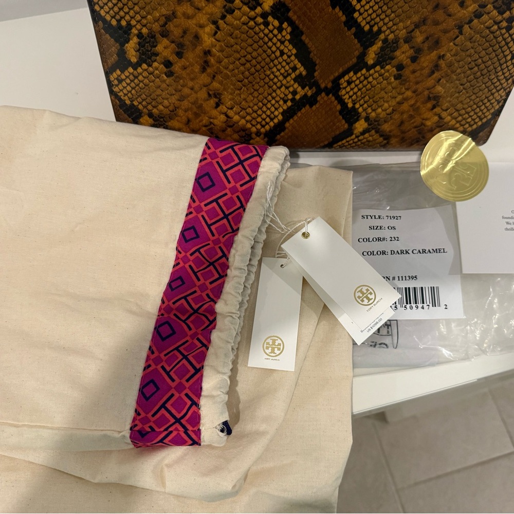 Tory Burch Lee Radziwll exotic double bag - Picture 13 of 15